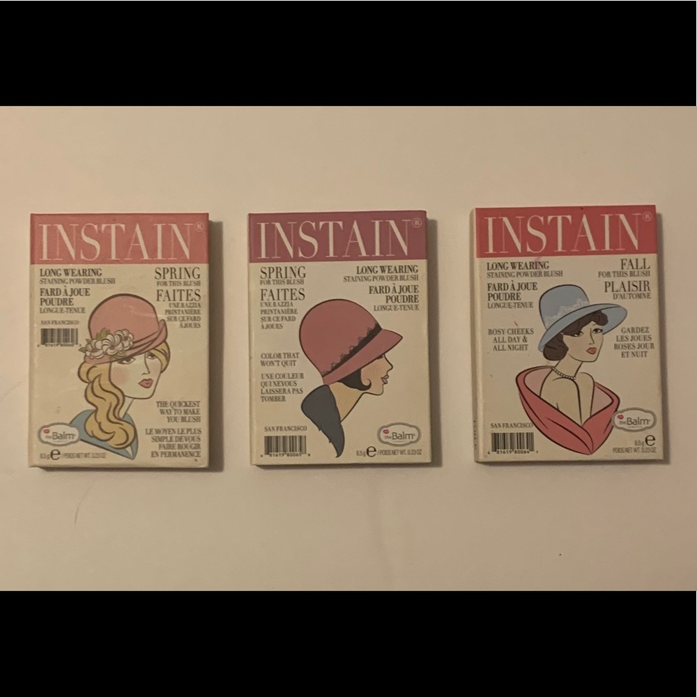 The balm Instain blush trio